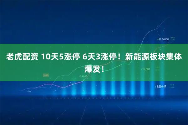 老虎配资 10天5涨停 6天3涨停！新能源板块集体爆发！