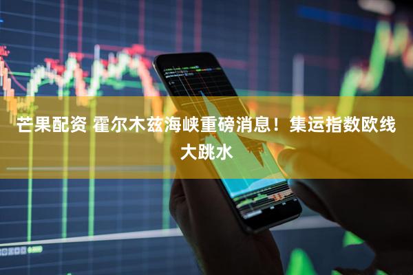 芒果配资 霍尔木兹海峡重磅消息！集运指数欧线大跳水