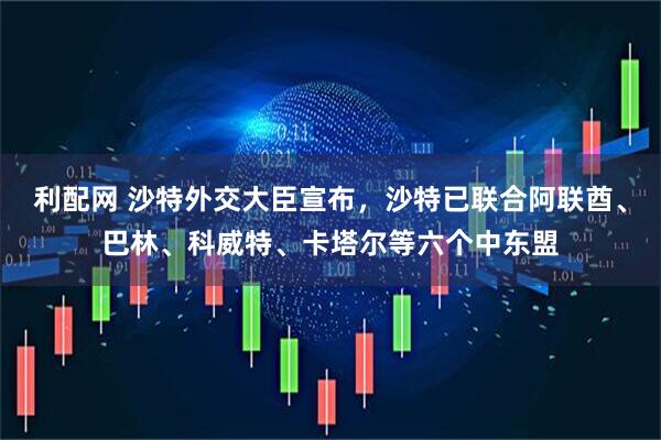 利配网 沙特外交大臣宣布，沙特已联合阿联酋、巴林、科威特、卡塔尔等六个中东盟