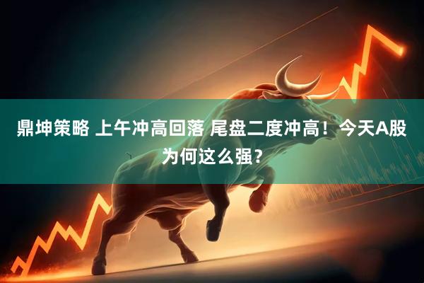 鼎坤策略 上午冲高回落 尾盘二度冲高！今天A股为何这么强？