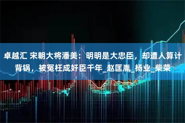 卓越汇 宋朝大将潘美：明明是大忠臣，却遭人算计背锅，被冤枉成奸臣千年_赵匡胤_杨业_柴荣