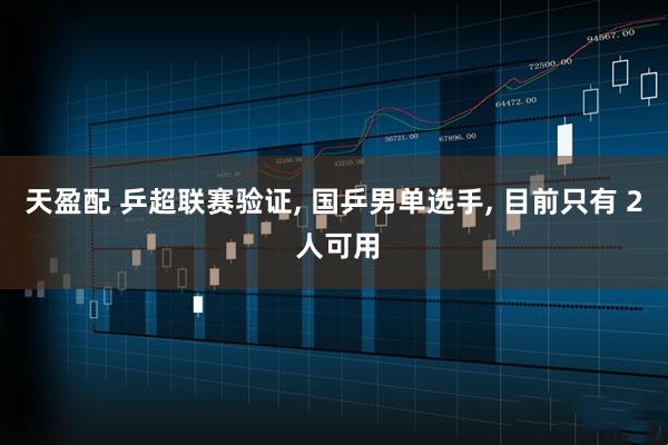 天盈配 乒超联赛验证, 国乒男单选手, 目前只有 2 人可用